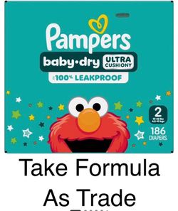 Pampers Baby Dry Size 2 Diapers 186 Count