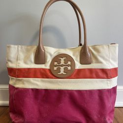 Beautiful Tory Burch BigBig Canvas Tote