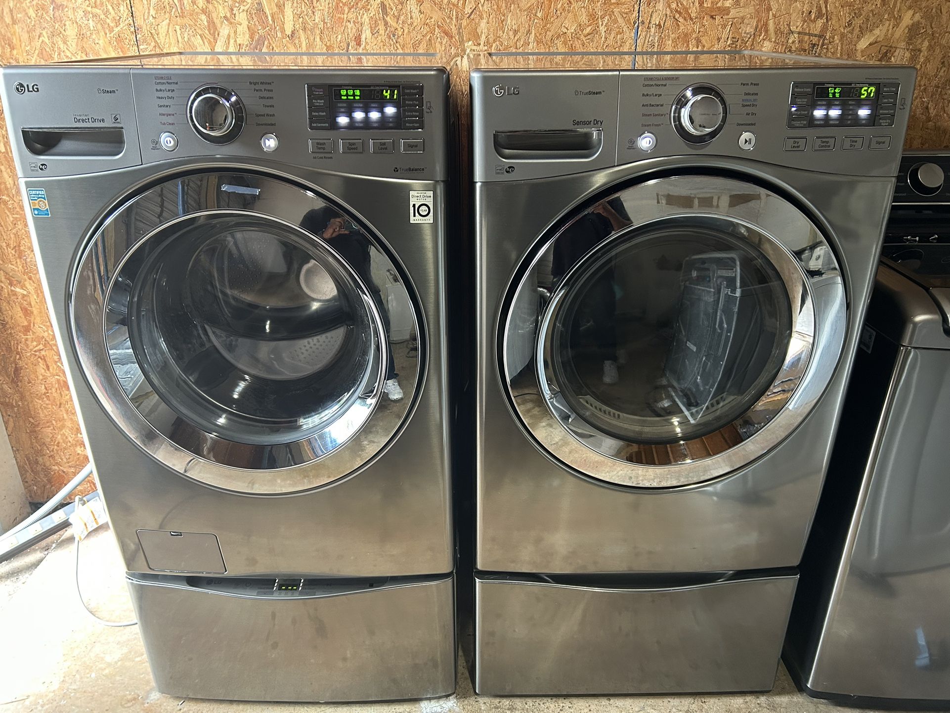 LG Sidekick Steam Washer & Dryer Set 