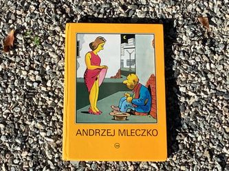 RARE Andrzej Mleczko EROTIC CARTOON ART Book Prawa Wolnego Rynku Signed 