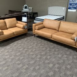 Camel Modern Sofa Set 