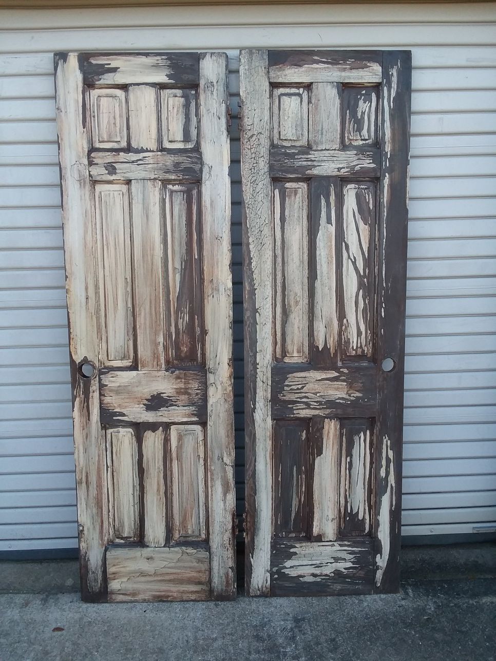 Pair of Custom Old Wood Rustic 24" Interior Doors