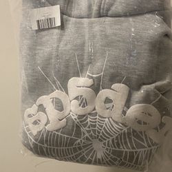Gray Sp5der Hoodie (If Meet up Cash Only)