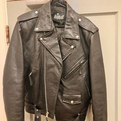 Beautiful Never Worn Leather Biker Jacket