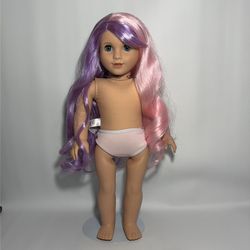 American Girl Doll Truly Me Pink and Purple Hair 18" Doll #116