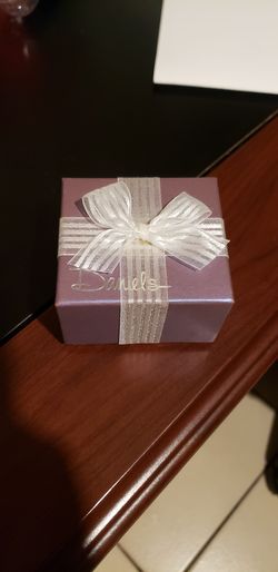 Silver heart diamond promise ring