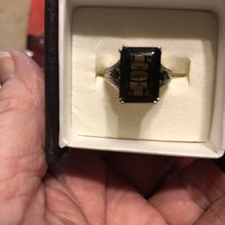 Smoky Quartz Ring, Size 6