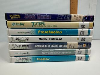 Learning Seed Educational DVD Set 7-Disc Child Development Math SIDS Bundle