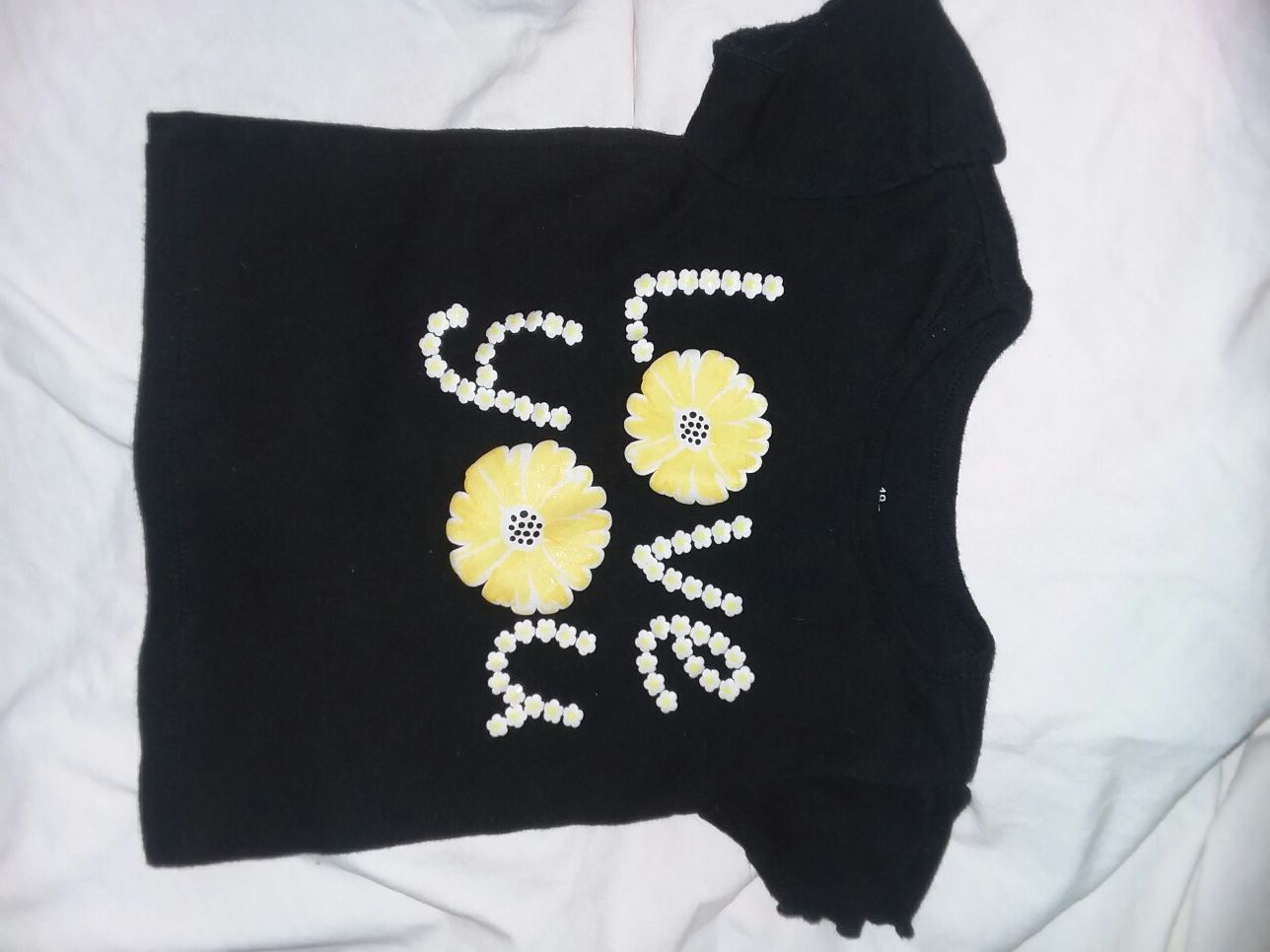 fun tee and ruffle sunflower skirt set