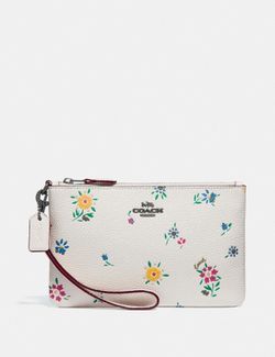 COACH SMALL WRISTLET WITH WILDFLOWER PRINT