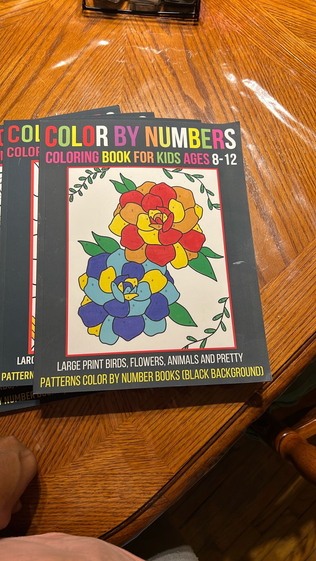 Coloring Book For Kids Ages 8-12 Large Print Birds, Flowers, Animals and Pretty Patterns