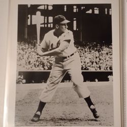 1952 Cleveland Indians Al Rosen Baseball Player 8x10 Glossy Black and White Photo Vintage Collectible