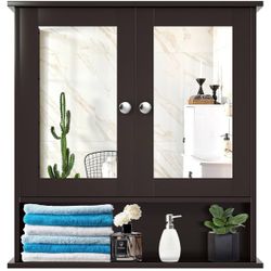 Brown Large Medicine Cabinet