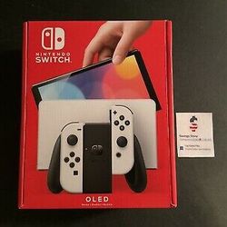 Nintendo Switch OLED Console w/ White Joy-Con NEW & Sealed