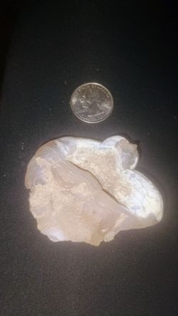 Small raw pink chalcedony specimen