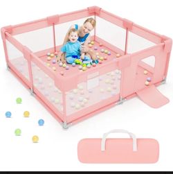 Pink baby playpen-like new