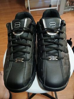 Fila men's fulcrum 3 black and silver size 10.5