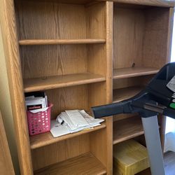 Bookshelves And Table 