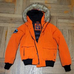 Superdry Orange Everest Expedition Parka Jacket - Size S