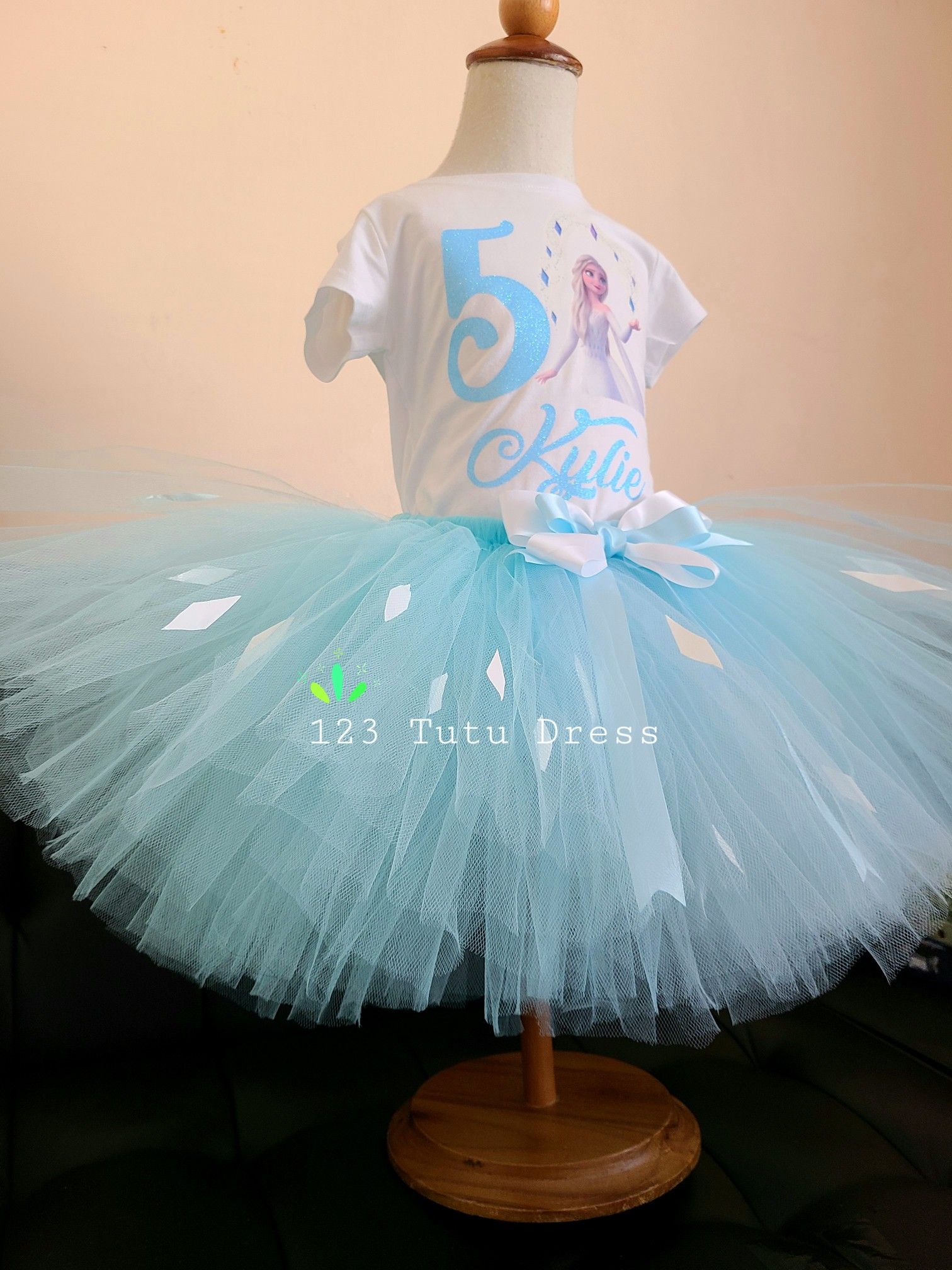 frozen birthday tutu dress Outfit Wash inside out and