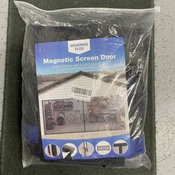 Garage Door Screen with Magnetic Retractable Fiberglass Mesh