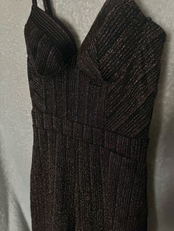 Black & Rust Metallic  Romper