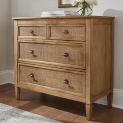 Marsden Patina 3-Drawer Cane Chest