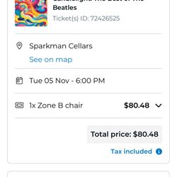 Sparkman Cellars 11/5  CANDLElight Beatles Tribute 