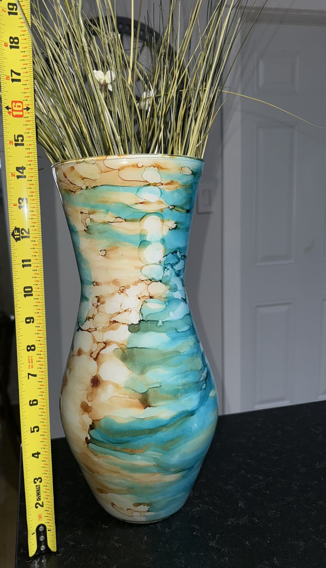 Beautiful Vidi Glass Naples Italy Handblown Glass Vase Multi Colored 