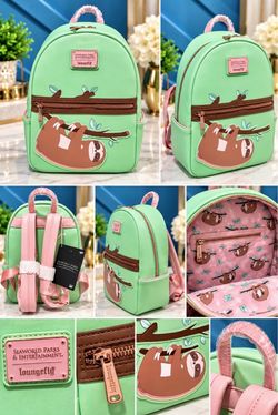 Loungefly x SeaWorld Sloth Mini Backpack