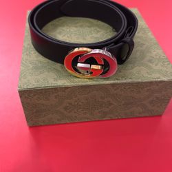 Gucci Belt Interlocking GG Size 32-36” NEW