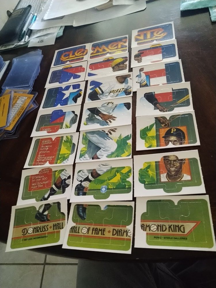 Roberto clemente 1987 Donruss Baseball full puzzle set
