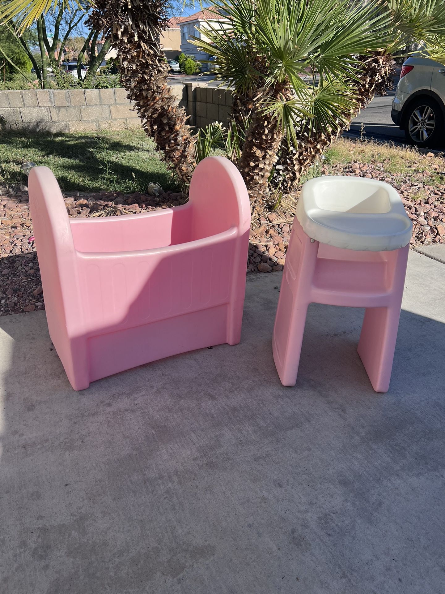 Little Tikes Vintage Doll Bed And High Chair