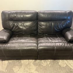 Reclining Leather Couch