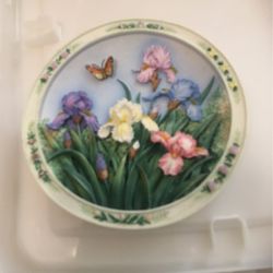 The Iris Garden Numbered Plate By Lena Liu 