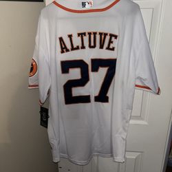 Nike Houston Astros Jose Altuve white jersey size xl