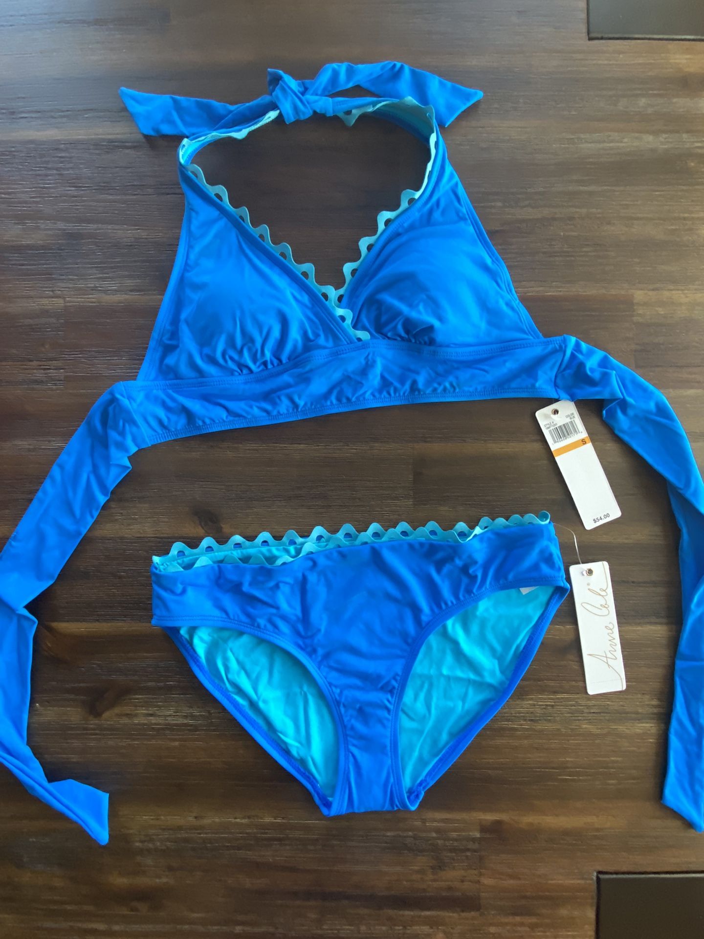 New Anne Cole Swimmer Set Size S-M