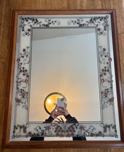 Framed decorative mirror
