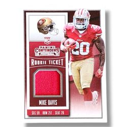 2015 Panini Contenders Mike Davis Rookie Patch #RTS-MD! 49ers