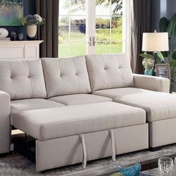 💥💥Brand New Light Grey Sectional Sofa Sleeper💥💥