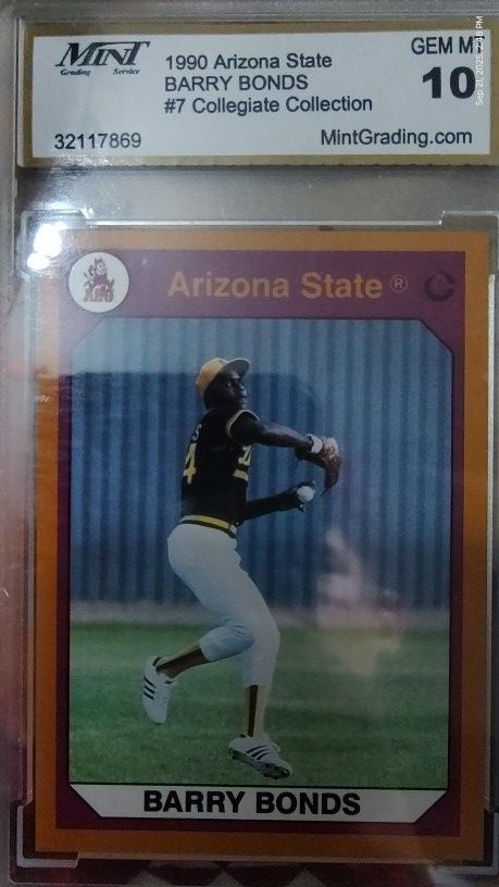 Barry Bonds #7 | 1990 Arizona State Collegiate Collection