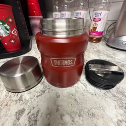 THERMOS  Stainless Steel Food Jar with Spoon, 16 Ounce,