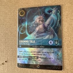 Disney Lorcana Into The Inkland Enchanted Gramma Tala 