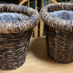 Wicker Plant Pots 