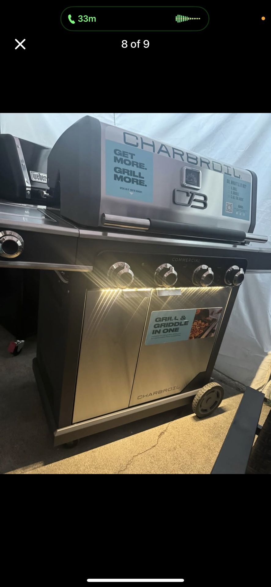 Charbroil Commercial Series 4-Burner Grill and Griddle Combo