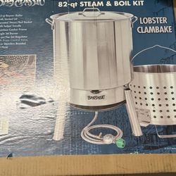 Bayou Classic 82 qt stainless steel steamer, boiler, fryer.