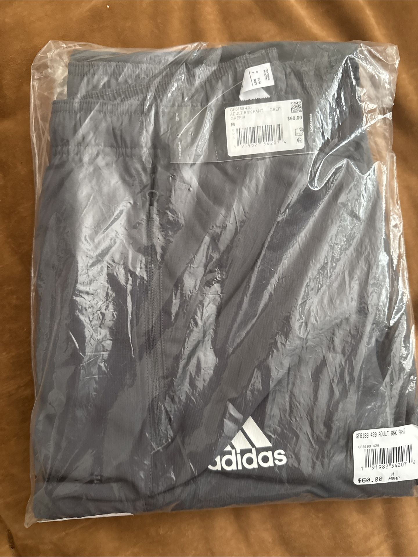 Adidas Track Pants New Medium Grey