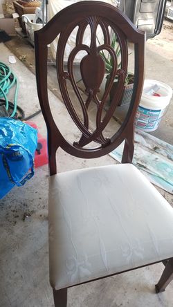 3 used antique chairs