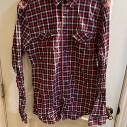 Guess plaid shirt men’s small
