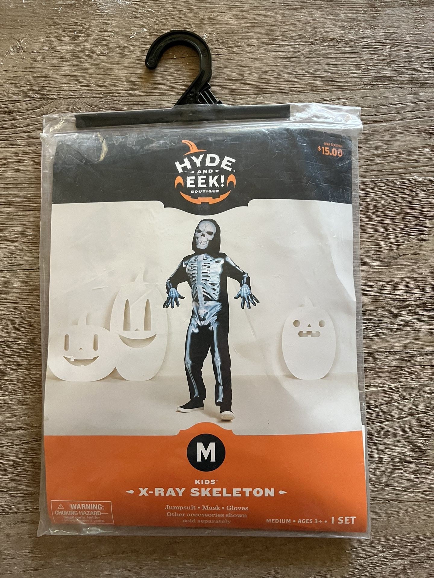 Halloween Costume Skull Child Size M